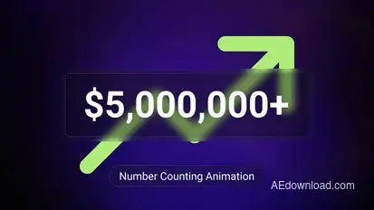 Number Counting Animation Infographics template preview