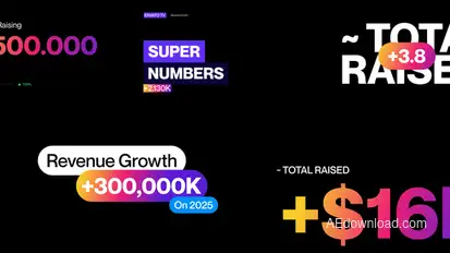 Numbers Counter Video Displays template preview