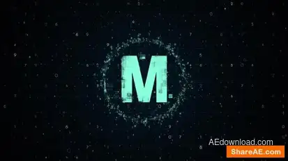 Numbers Logo Reveal Logo Stings template preview