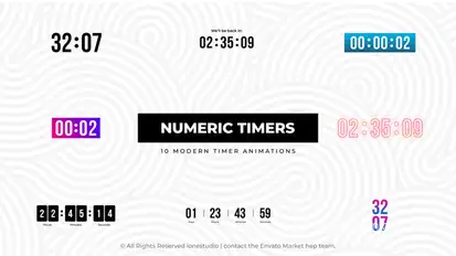 Numeric Timers Elements template preview