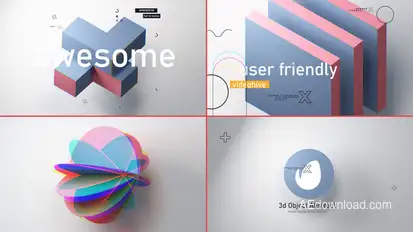 Object Abstract 3d Intro V 3.0 Openers template preview