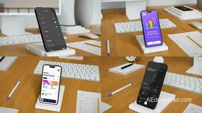 Office Phone Mockup Product Promo template preview