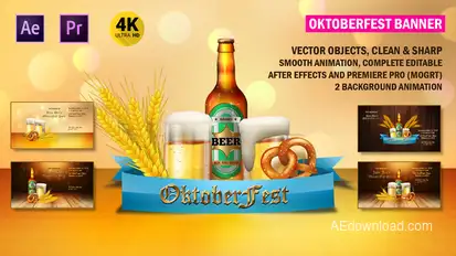 Oktoberfest Banner Card Openers template preview