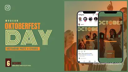 Oktoberfest Beer Festival B115 Video Displays template preview