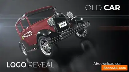 Old Car Logo Reveal Logo Stings template preview