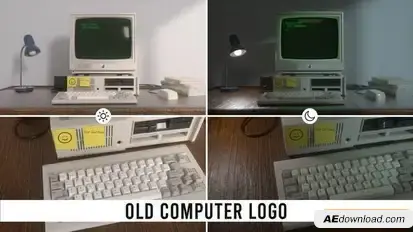 Old Computer Logo Openers template preview