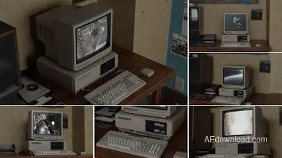 Old Computer Mockup Product Promo template preview