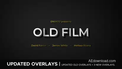 Old Film Titles template preview