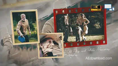 Old Films and Photo Memories Slideshow Video Displays template preview