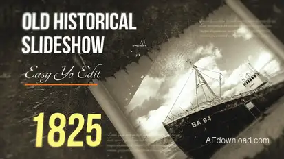 Old Historical Slideshow Video Displays template preview