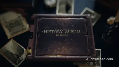 Old History Photo Album Openers template preview