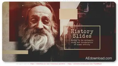 Old History Project Video Displays template preview