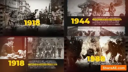 Old Memories - History Timeline Slideshow Openers template preview