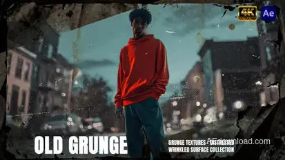 Old Paper Grunge Textures – Distressed Wrinkled Surface Collection Elements template preview