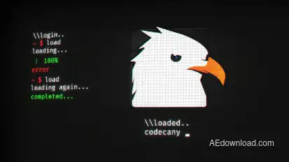 Old Screen Logo Reveal Logo Stings template preview