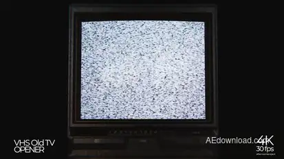 Old TV VHS Opener Openers template preview