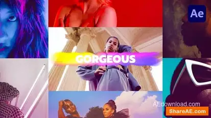 Сolorful Slideshow Opener Openers template preview