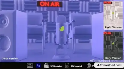 On Air Podcast Logo Stings template preview