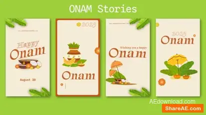 Videohive Onam Festival Celebration Instagram Stories | Reels broadcast-packages template preview