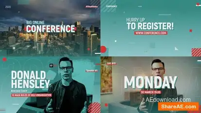 Online Conference Promo Openers template preview