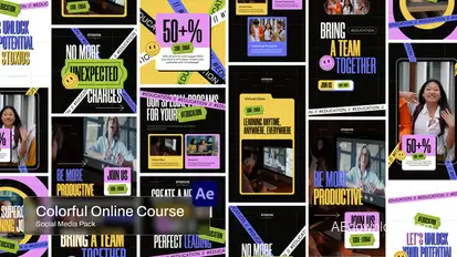 Online Course broadcast-packages template preview