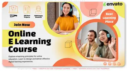 Online E Learning Course Openers template preview