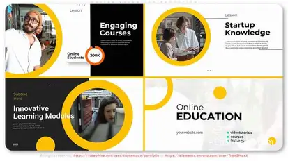 Online Education Promotion Openers template preview