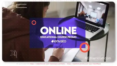 Online Educational Course Promo Video Displays template preview