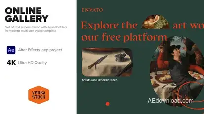 Online Gallery Product Promo template preview