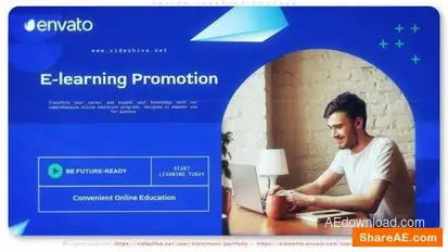 Online Learning Courses Openers template preview