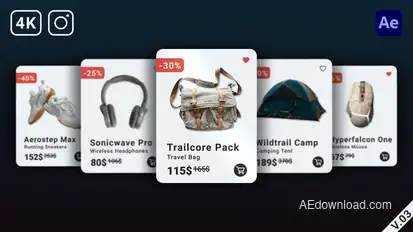 Online Market Carousel Openers template preview