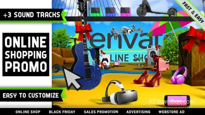 Online Shopping Store Promo Product Promo template preview