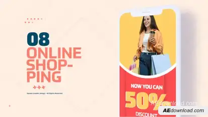 Online Shopping Storie Elements template preview