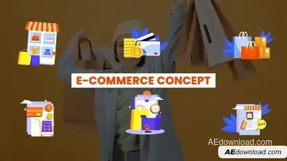 Videohive Online Shopping Vector Elements Pack Elements template preview