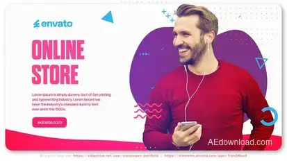 Online Store Product Promo template preview