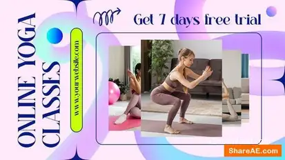 Online Yoga Classes Promo Openers template preview