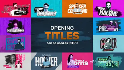 Opening Brush Titles Titles template preview