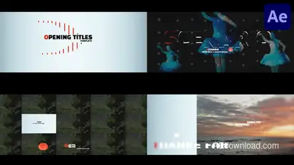 Opening Title for After Effects Titles template preview