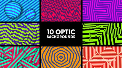 Optic Backgrounds Elements template preview