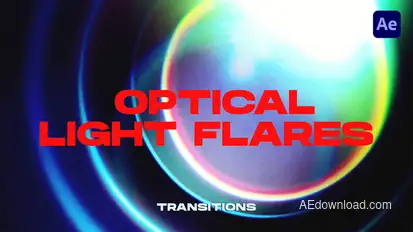 Optic Light Flares Transitions | After Effects Elements template preview