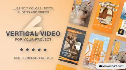 Orange Vertical Promo Product Promo template preview