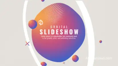 Orbital Slideshow V1.0 | AE Video Displays template preview