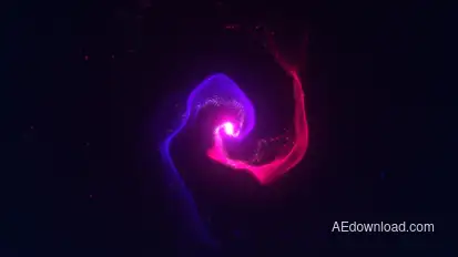 Organic Particle Swirls Ident Logo Stings template preview