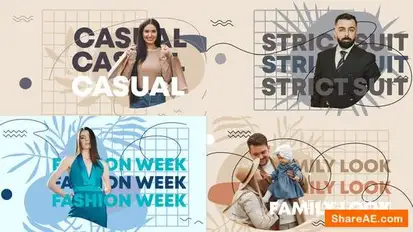 Organic Slideshow for After Effects Openers template preview