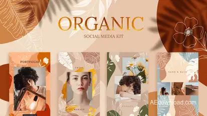 Organic Social Media Kit Product Promo template preview