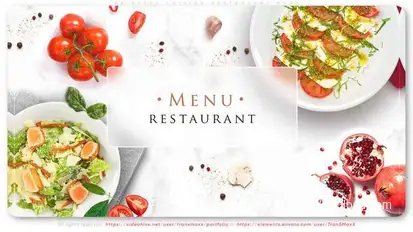Oriental Cuisine Restaurant Menu Product Promo template preview