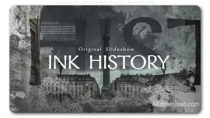 Original Inks Historical Slideshow Openers template preview