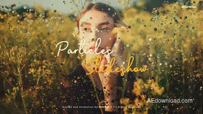 Original Particles Slideshow Video Displays template preview