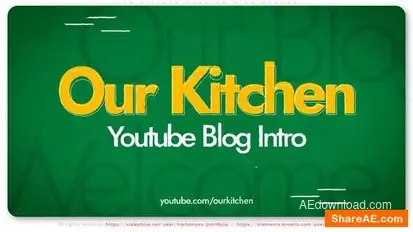 Our Kitchen – Cooking Blog Opener Openers template preview