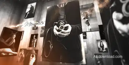 Our Memories Video Displays template preview